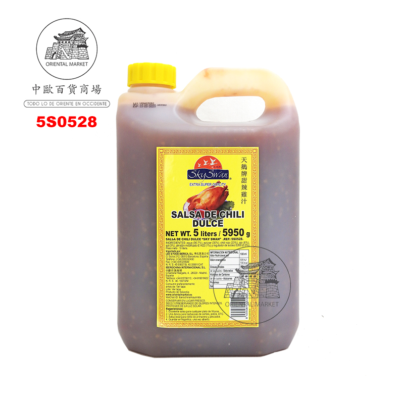 SALSA CHILI DULCE *SKY SWAN* 天鹅甜辣鸡汁 5,95kg/4