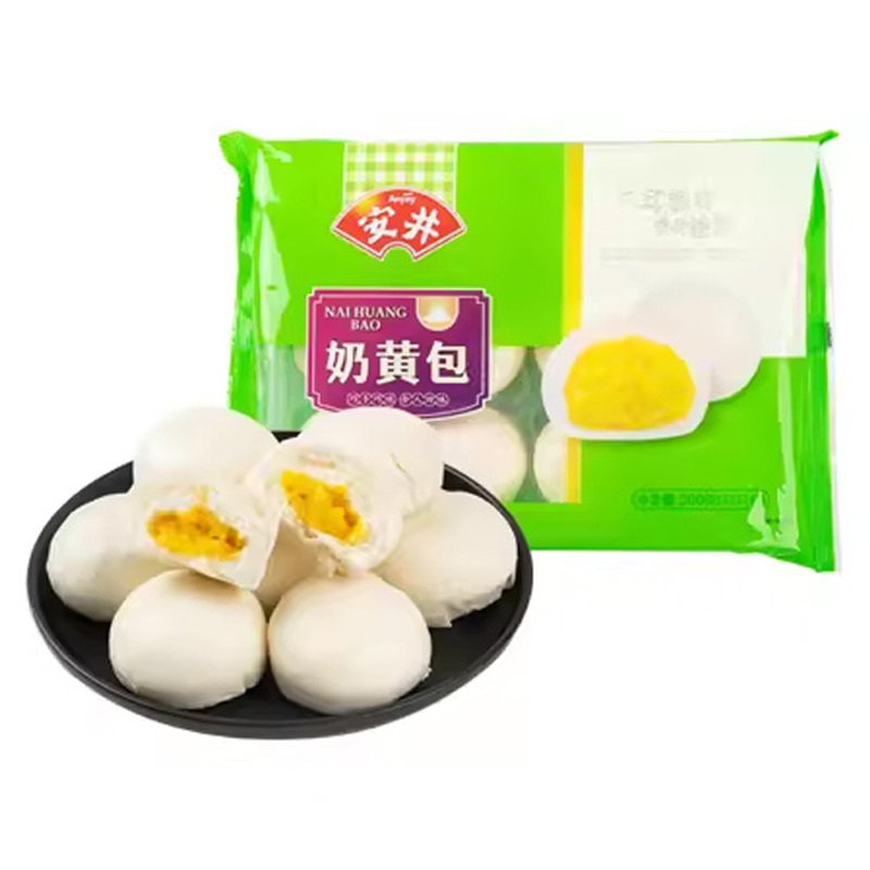 BOLLO DE CREMA CON SABOR A YEMA *ANJOY* 安井奶黄包 360g/12