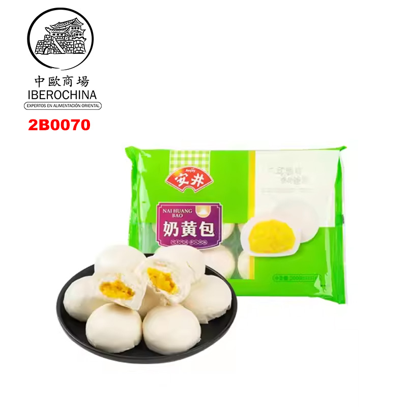 BOLLO DE CREMA CON SABOR A YEMA *ANJOY* 安井奶黄包 360g/12