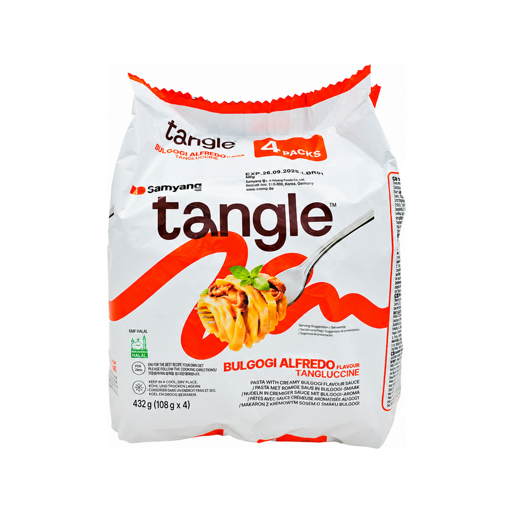 [501430/5T0850] PASTA TANGLE BULGOGI CREMA 4-PACK *SAMYANG* 三养奶油意面四连包 108g/4u/8