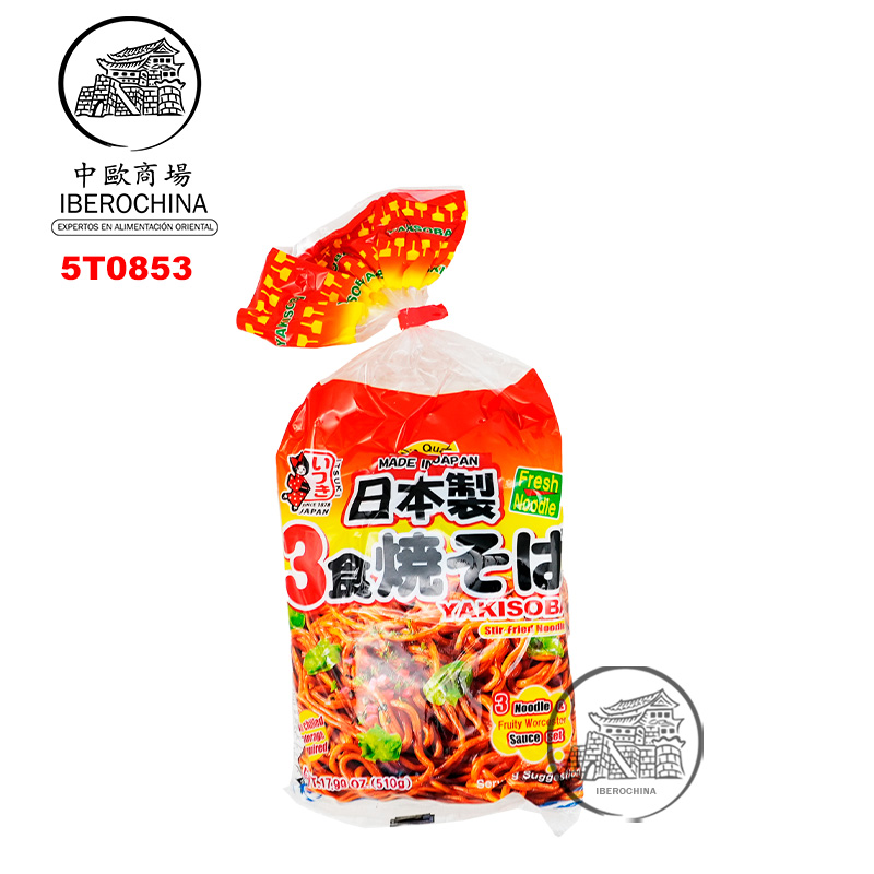 [502812/5T0853] TALLARIN YAKISOBA CON SALSA 日本炒面带酱 510g/12