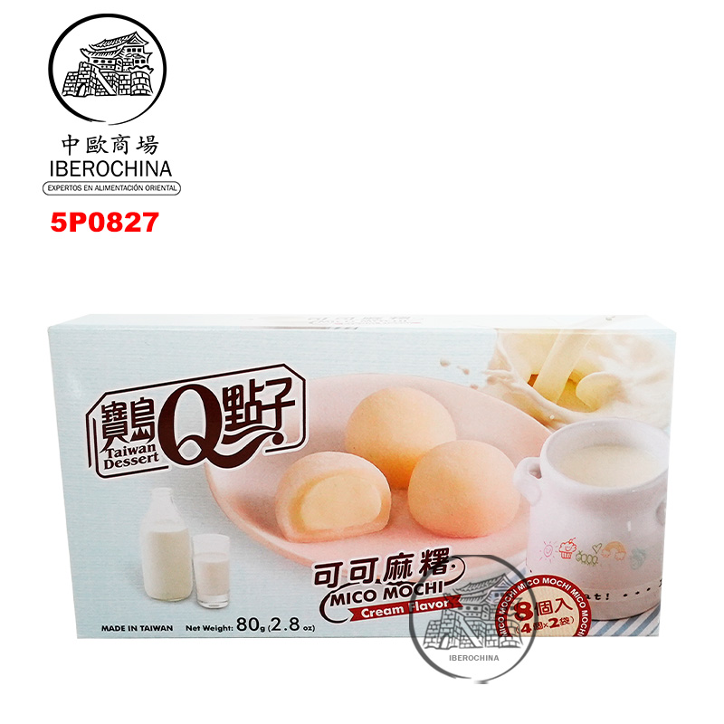 [502235/5P0827] MOCHI CREMA COCO  *宝岛Q点子* 椰子奶油麻薯 80g/24