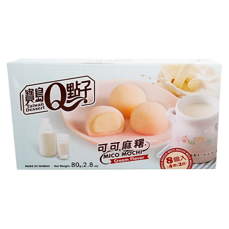 MOCHI CREMA COCO  *宝岛Q点子* 椰子奶油麻薯 80g/24