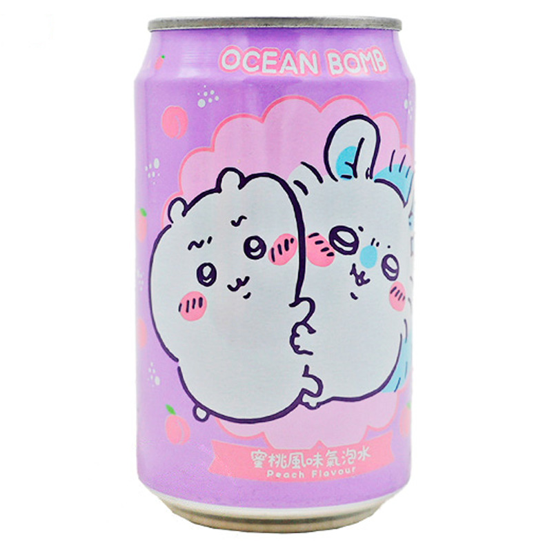[501751/5B0876] BEBIDA MELOCOTÓN *OCEAN BOMB* 蜜桃风味汽泡水 330ml/24