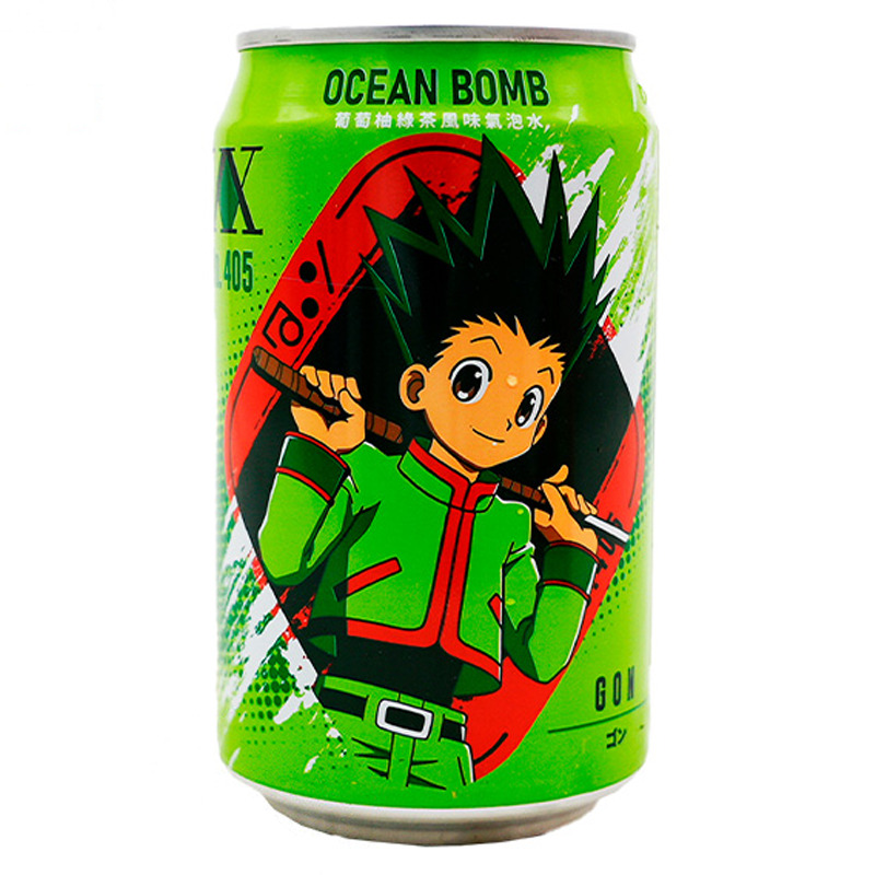 [501793/5B0878] BEBIDA TE VERDE DE POMELO *OCEAN BOMB* 葡萄柚绿茶风味汽泡水 330ml/24