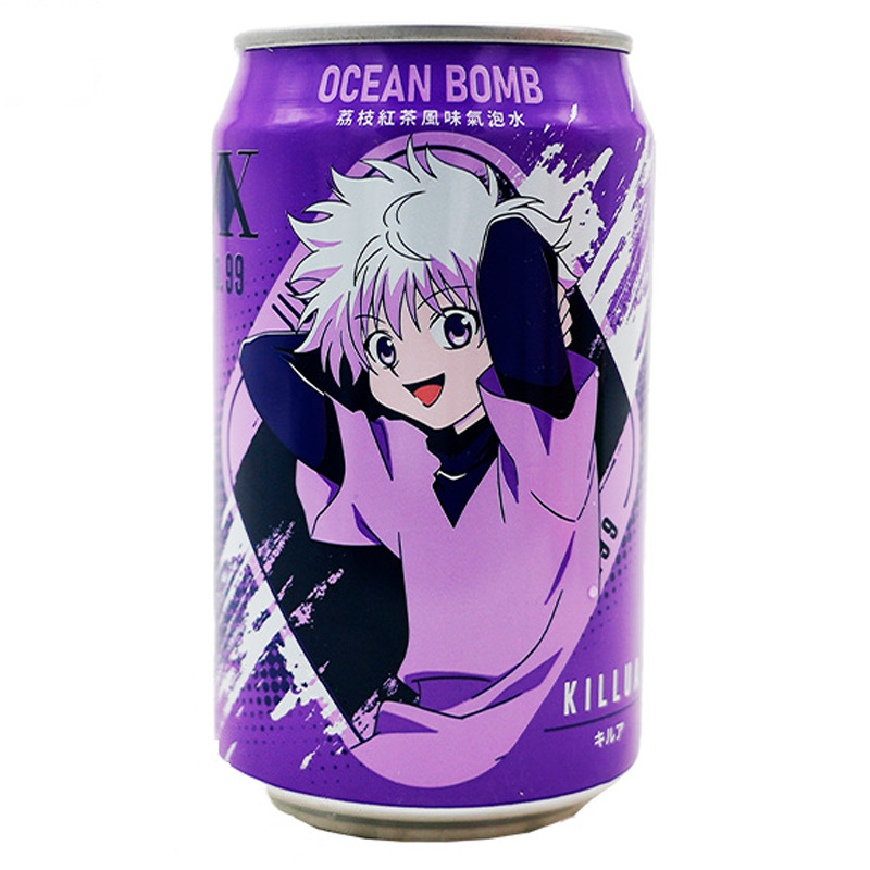 [501779/5B0879] BEBIDA TE LICHIS *OCEAN BOMB* 荔枝红茶味汽泡水 330ml/24