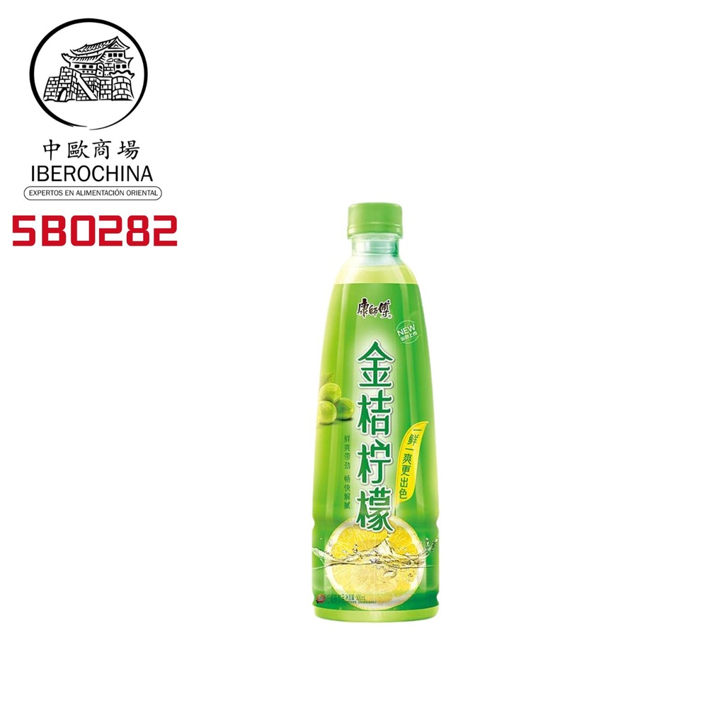 BEBIDA KUMQUAT Y LIMON *KANGSHIFU* 康师傅金桔柠檬茶 500ml/15