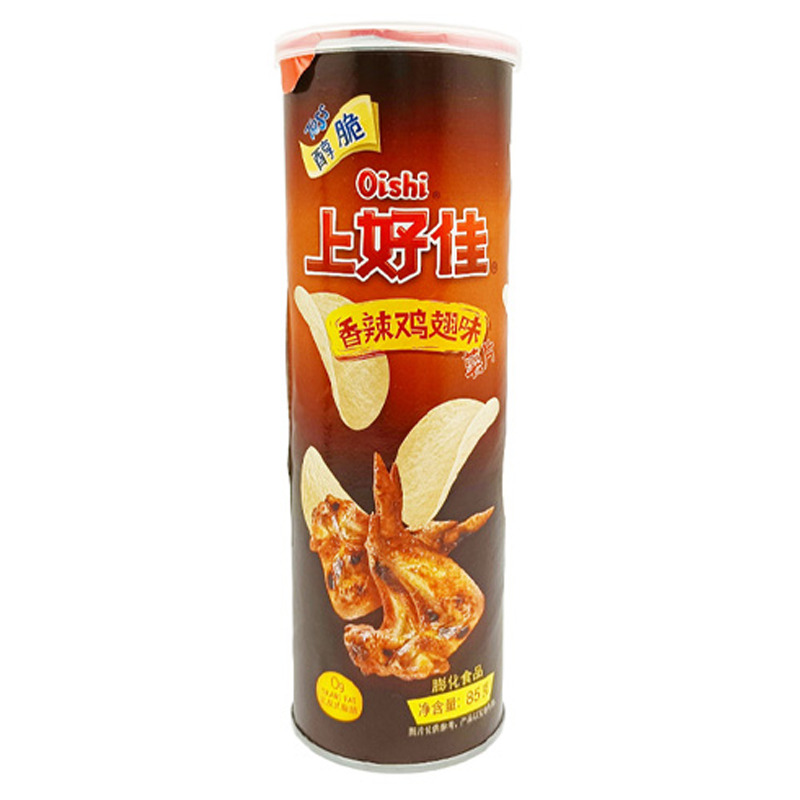 [501914/5C0960] CHIPS SABOR POLLO PICANTE *上好佳* 香辣鸡翅味桶装薯片 85g/24