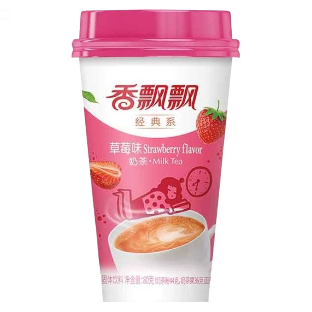 POLVO TE LECHE FRESA CLASICA *香飘飘* 经典草莓味奶茶 80g/30