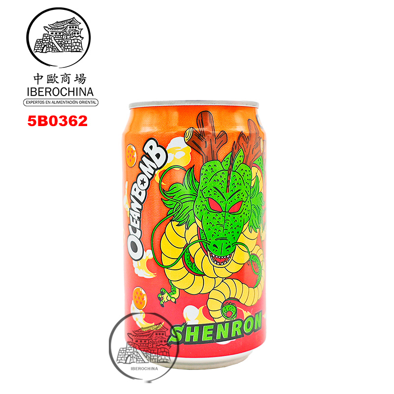 BEBIDA NARANJA *OCEAN BOMB* 橘子风味汽泡水 330ml/24