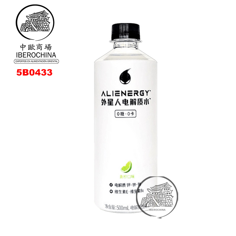 BEBIDA BAJO EN AZÚCAR SABOR A LIMA *ALIENERGY* 外星人电解质水青柠味 500ml/15