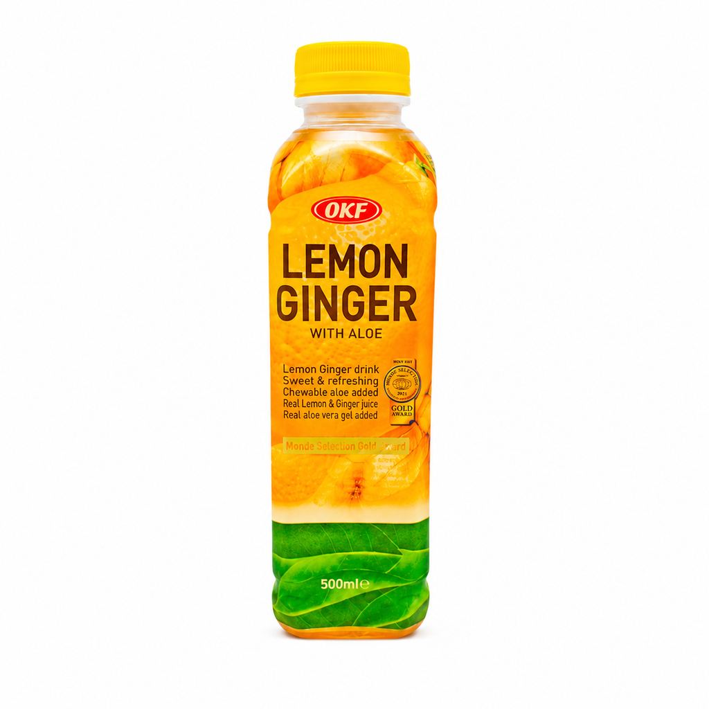 [501679/5B0889] BEBIDA ALOE VERA LIMON & JENGIBRE *OKF* 柠檬姜汁芦荟饮料 500ml/20
