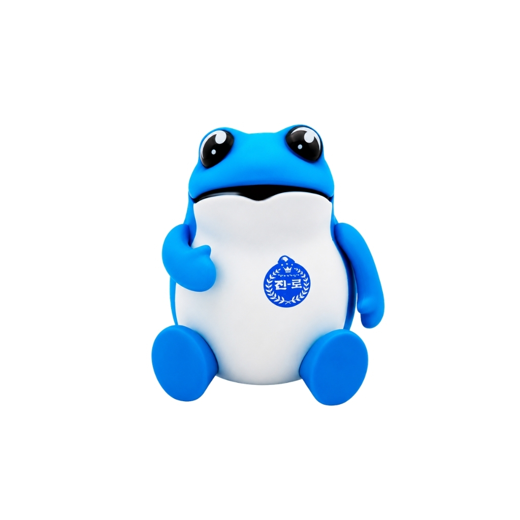 [700099] FIGURA SAPO AZUL *JINRO* 真露蓝蟾摆件