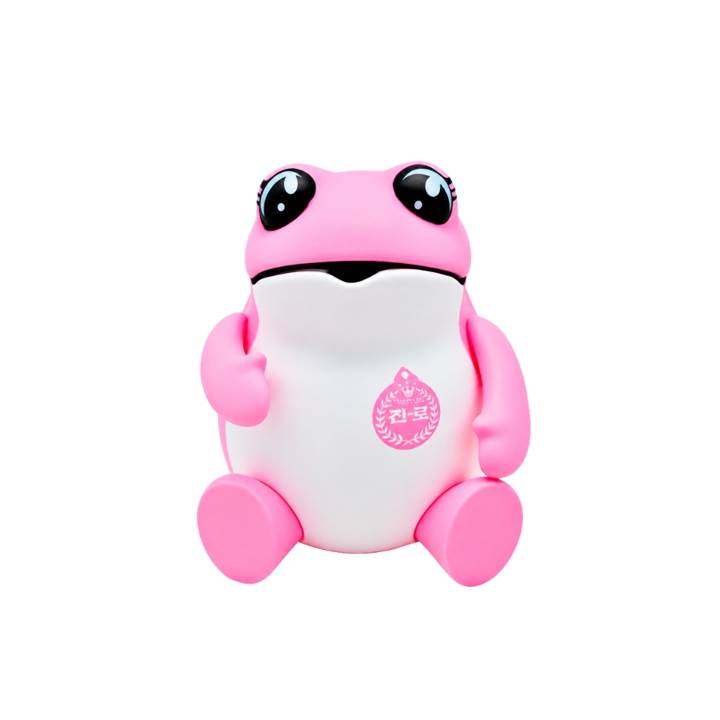 FIGURA SAPO ROSA *JINRO* 真露粉蟾摆件