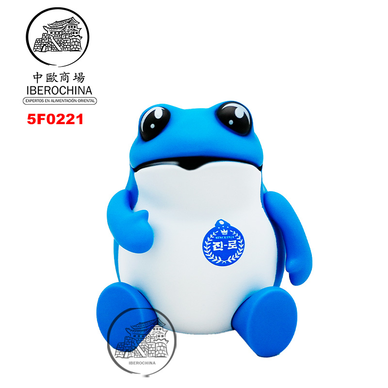 FIGURA SAPO 200% AZUL HITEJINRO 大号真露蓝蟾摆件
