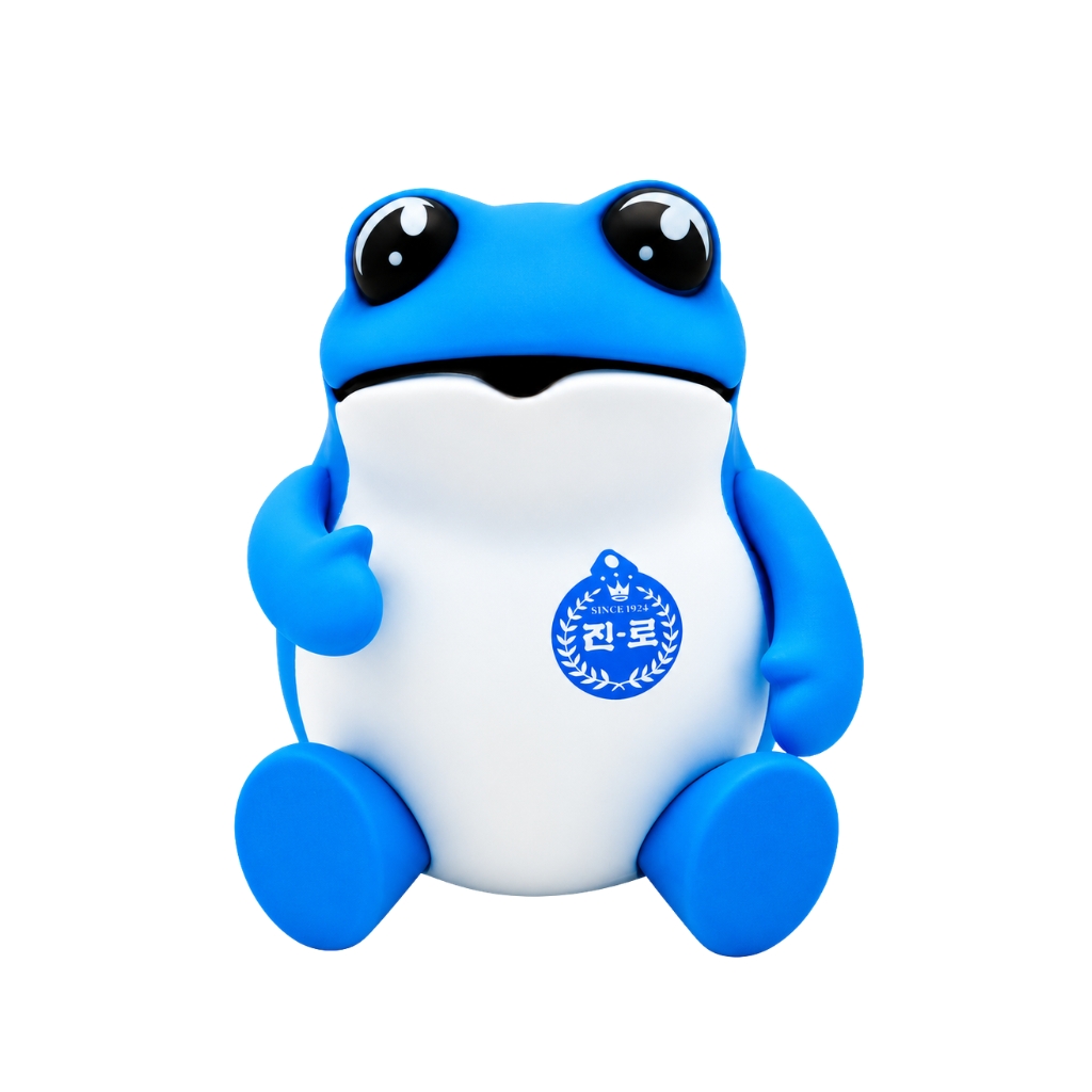FIGURA SAPO XXL AZUL *JINRO* 真露大蓝蟾摆件