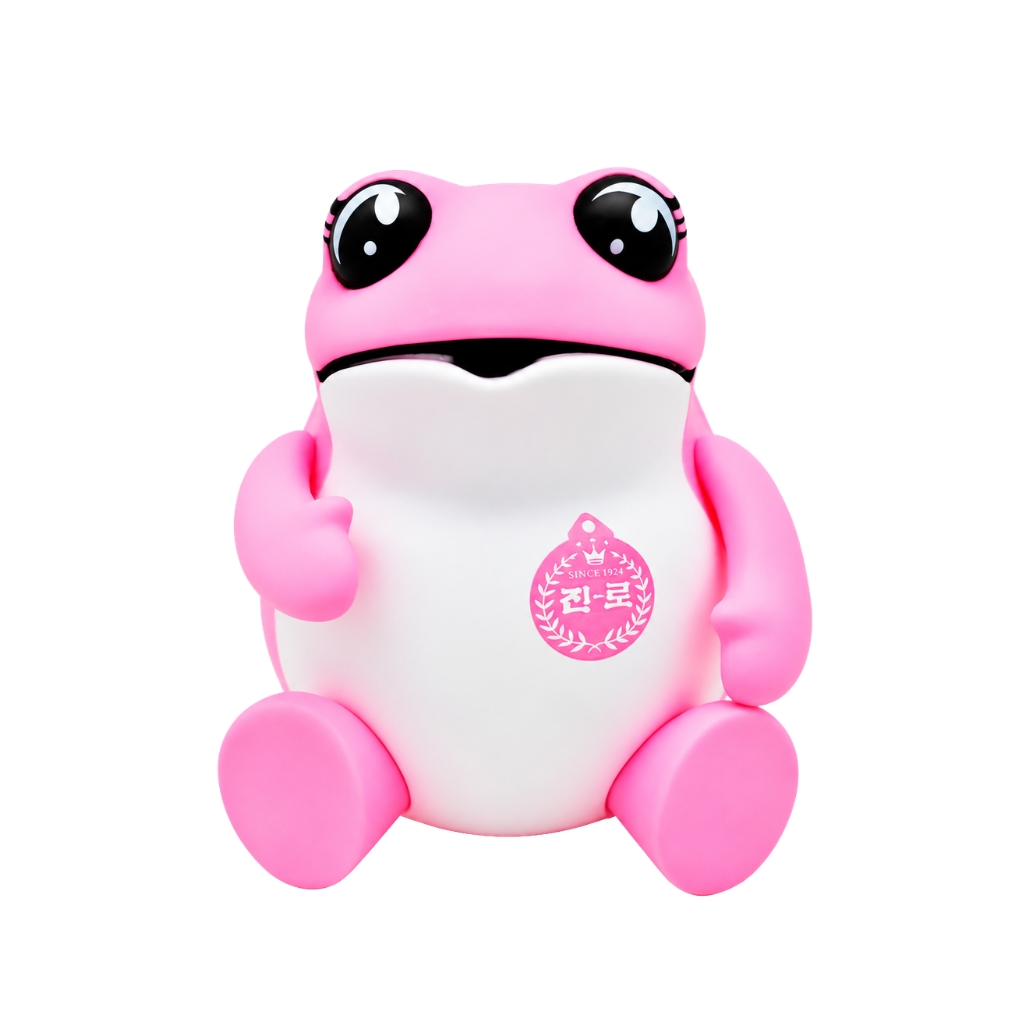 FIGURA SAPO XXL ROSA *JINRO* 真露大粉蟾摆件