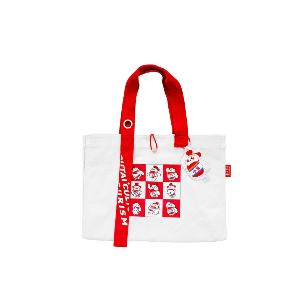 [700025] BOLSO BLANCO *MOUTAI* 茅台白色帆布包