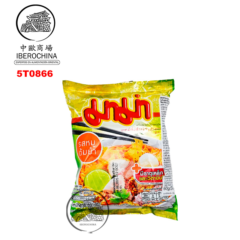 TALLARIN TOM YUM CERDO *MAMA* 妈妈冬阴功叉烧味方便面 60g/30