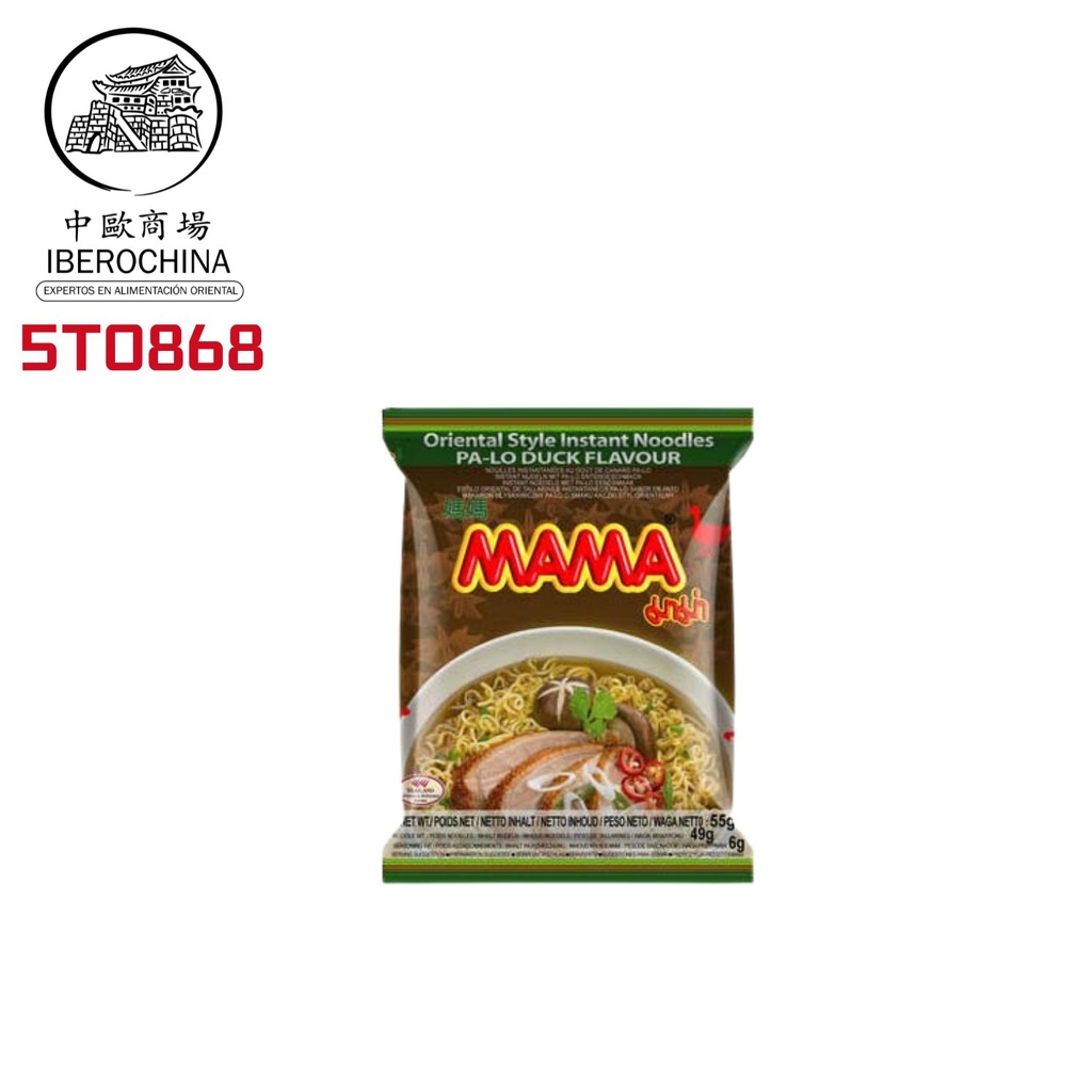 TALLARIN PATO CHINO *MAMA* 妈妈中国鸭味方便面 55g/24