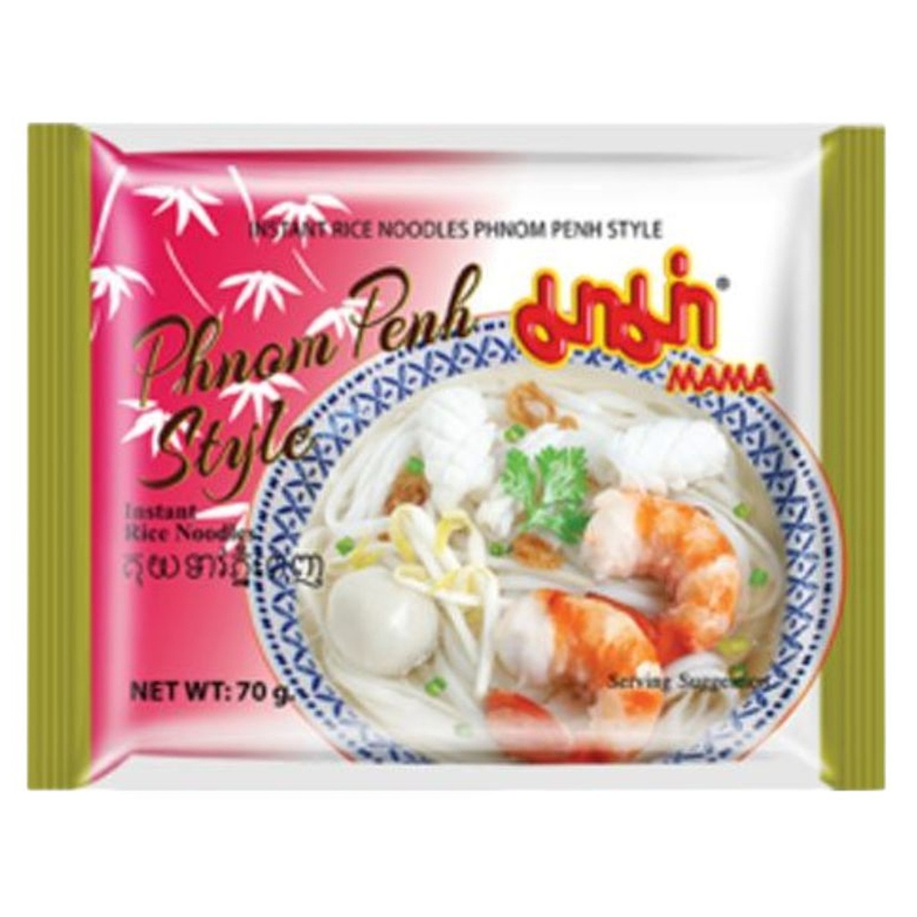 [502774/5T0870] TALLARIN ESTILO CHAND PHNOM PHEN *MAMA* 妈妈金边风味方便面 70g/12