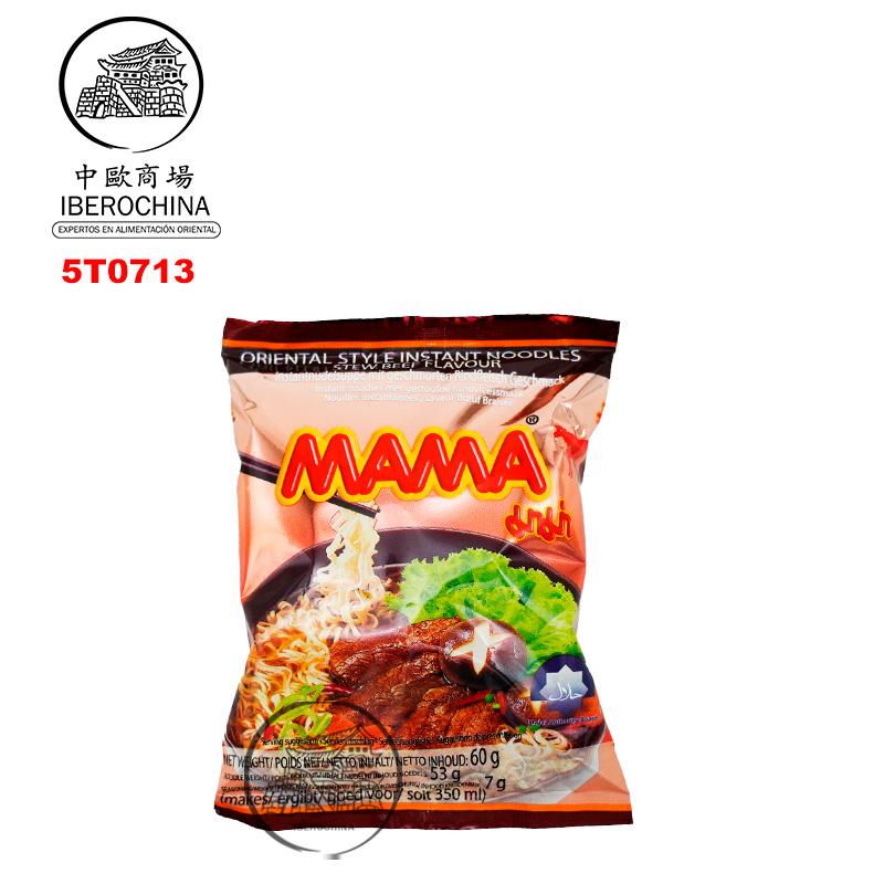 [502771/5T0713] TALLARIN CARNE GUISADA *MAMA* 妈妈炖牛肉方便面 60g/30