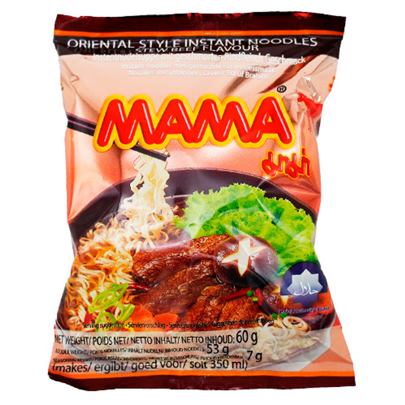 [502771/5T0713] TALLARIN CARNE GUISADA *MAMA* 妈妈炖牛肉方便面 60g/30