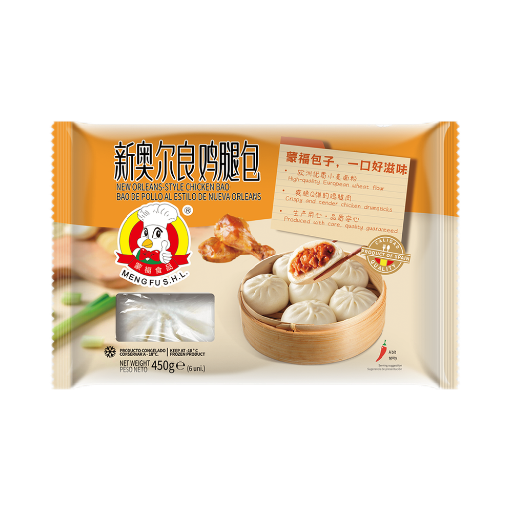 [200473/2B0072] BAO POLLO NUEVA ORLEANS CONGELADO *MENGFU* 蒙福冻新奥尔良鸡腿包 450g/6