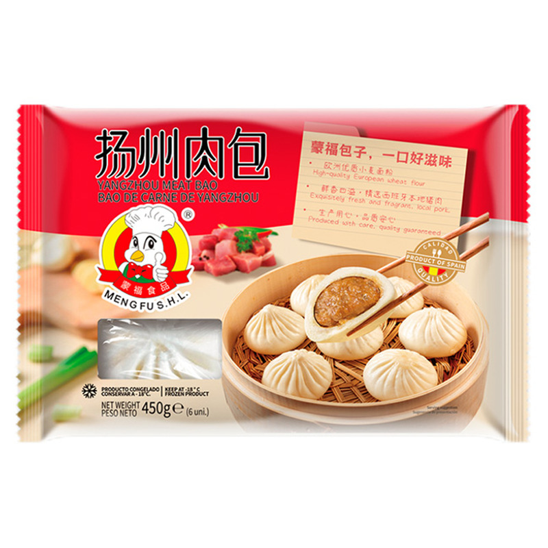 BAO YANGCHOW CONGELADO *MENGFU* 蒙福冻扬州肉包 450g/6
