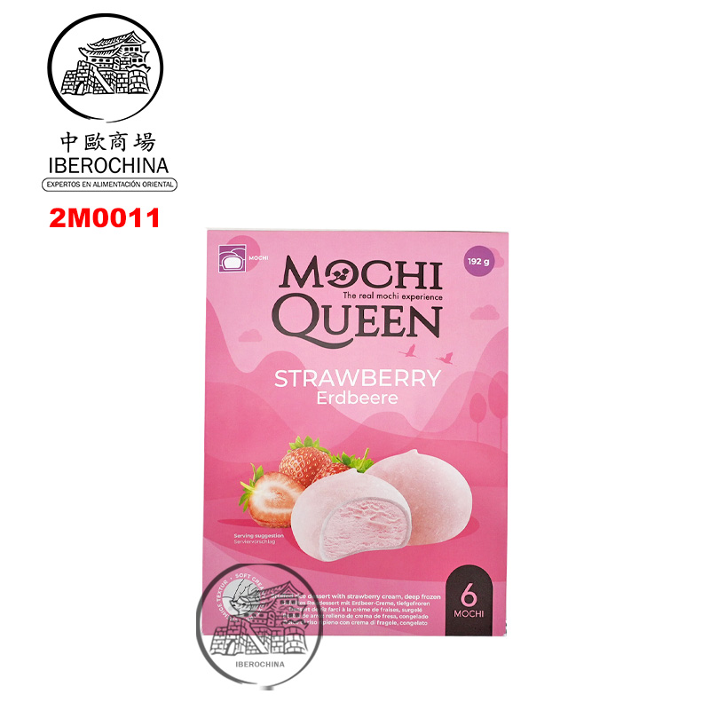 MOCHI DELUX FRESA CONGELADO *MOCHI QUEEN* 雪后臻选冻草莓麻糬 192g/6u/10