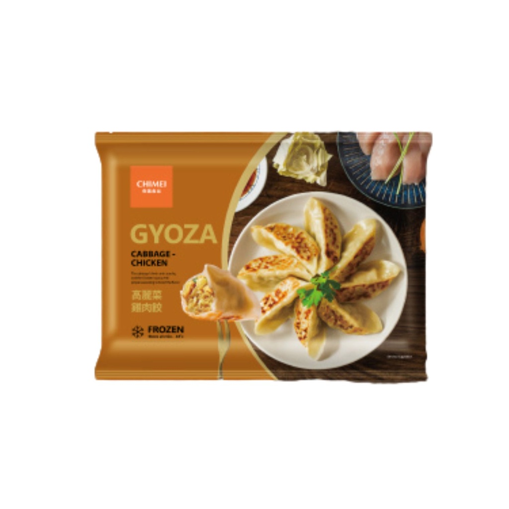 GYOZA DE POLLO Y REPOLLO -GW27- *CHIMEI* 奇美高丽菜鸡肉煎饺 660g/30u/12