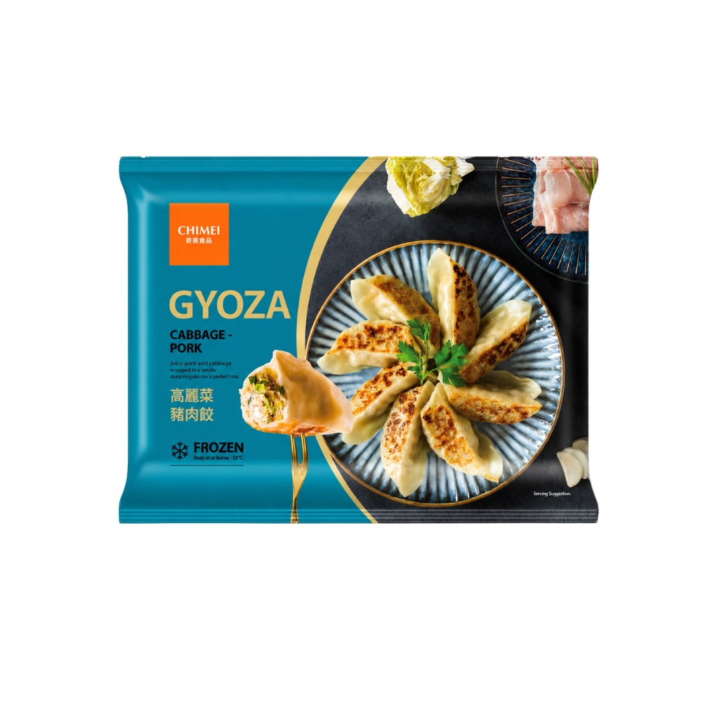 GYOZA CERDO REPOLLO CONGELADA -GW24 *CHIMEI* 奇美冻高丽菜猪肉煎饺 660g/30u/12