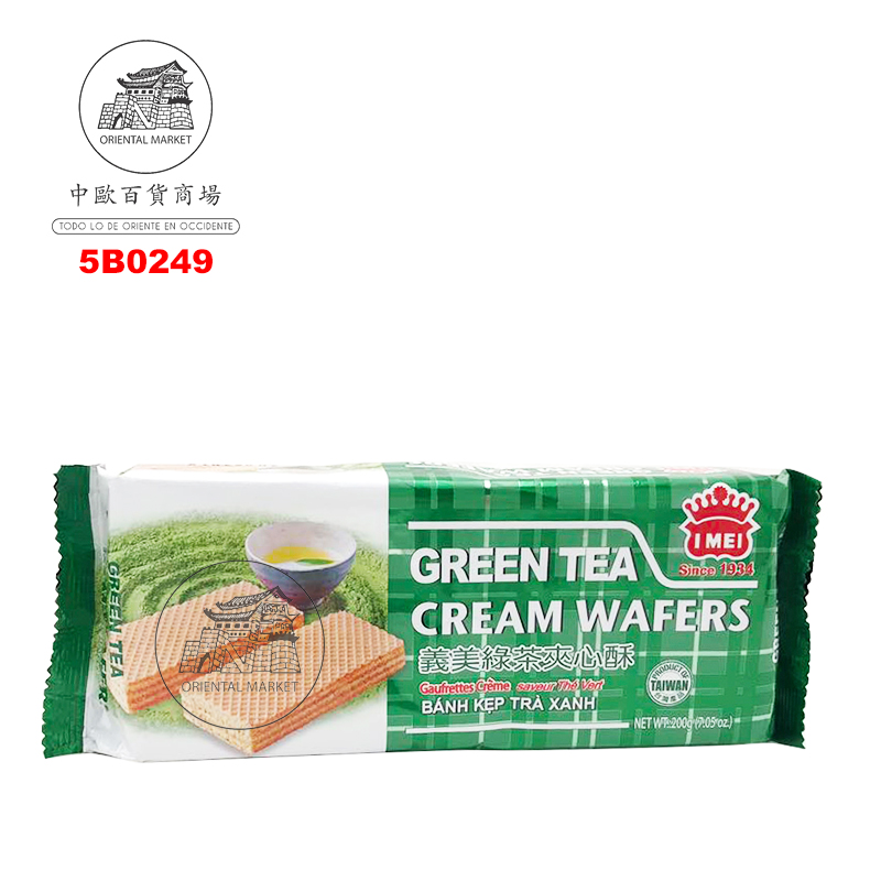[501663/5B0249] BARQUILLO DE TE VERDE IME 義美綠茶夾心酥200G/12