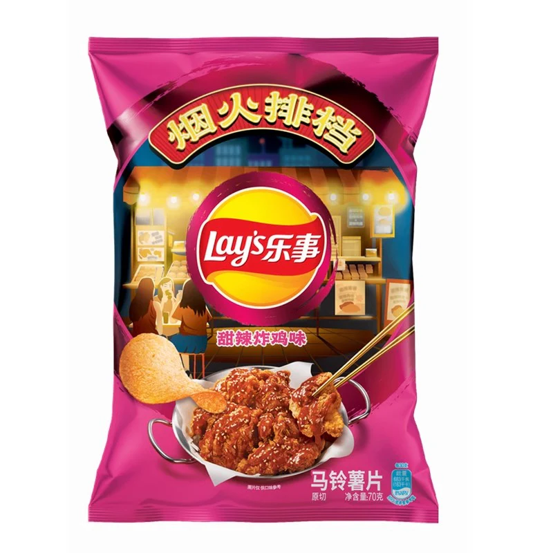 CHIP SWEET SPICY *LAYS* 乐事薯片甜辣味 70g/22