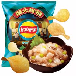 CHIP PULPO CON WASABI *LAYS* 乐事薯片芥末章鱼味 70g/22