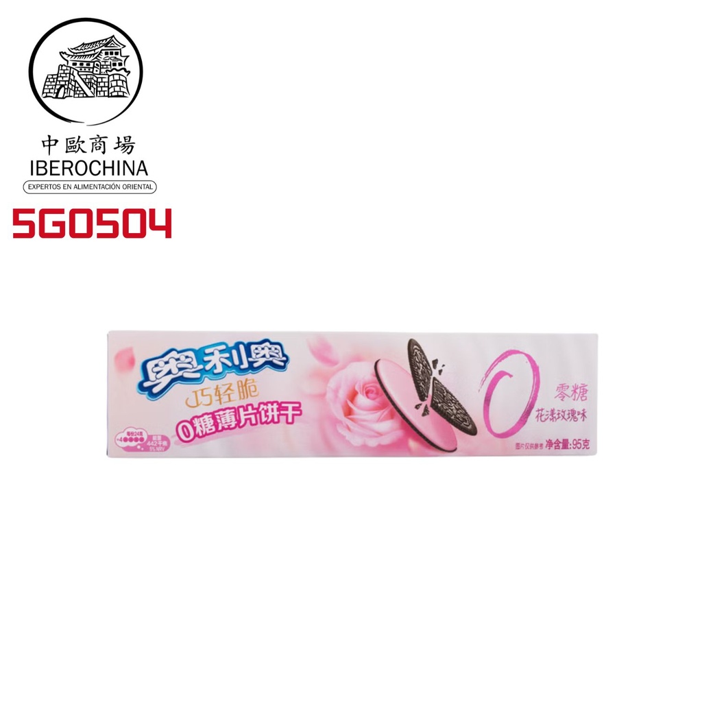 [502094/5G0504] GALLETA FINA SABOR ROSAS S/A *OREO* 奥利奥零糖玫瑰饼干 95g/24