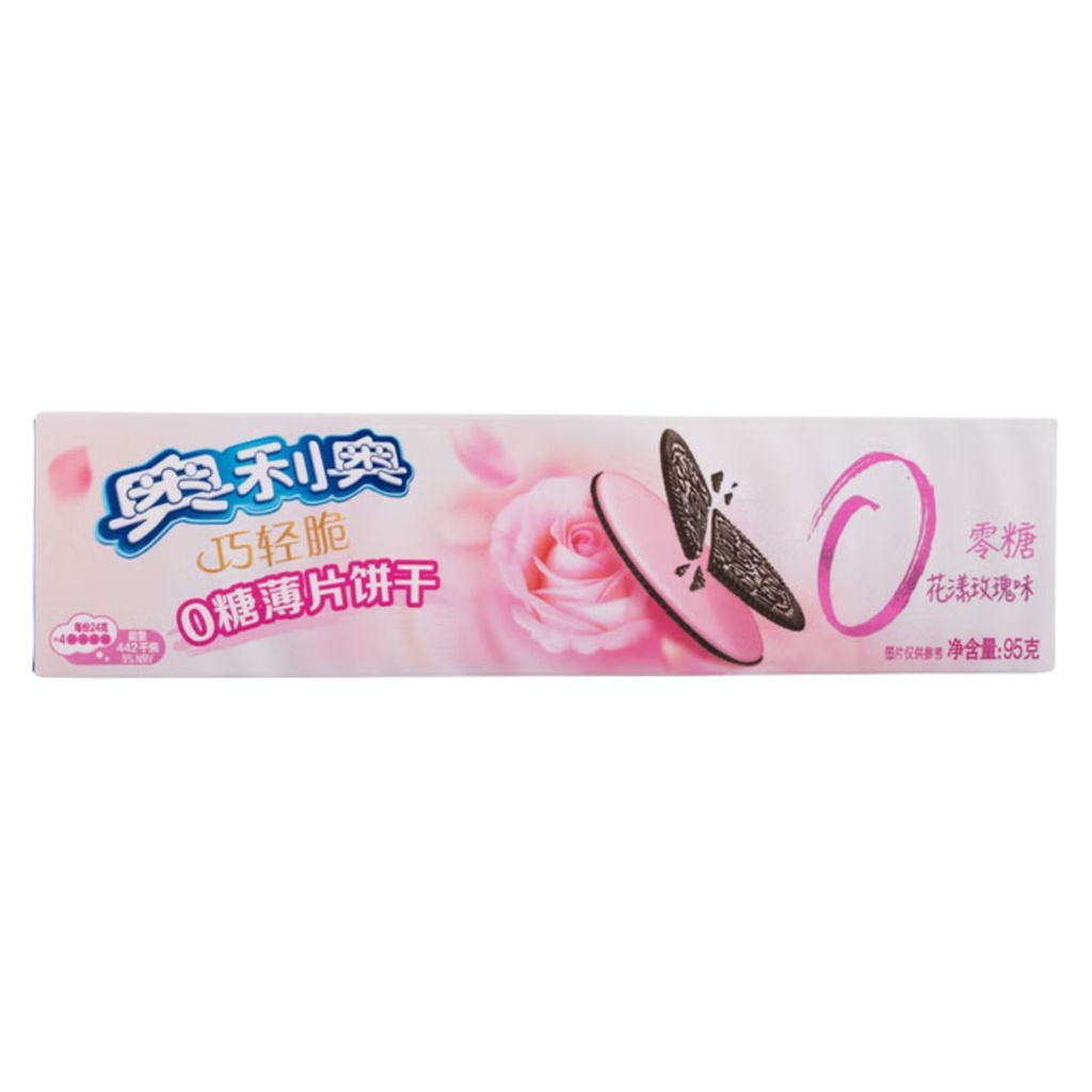 [502094/5G0504] GALLETA FINA SABOR ROSAS S/A *OREO* 奥利奥零糖玫瑰饼干 95g/24