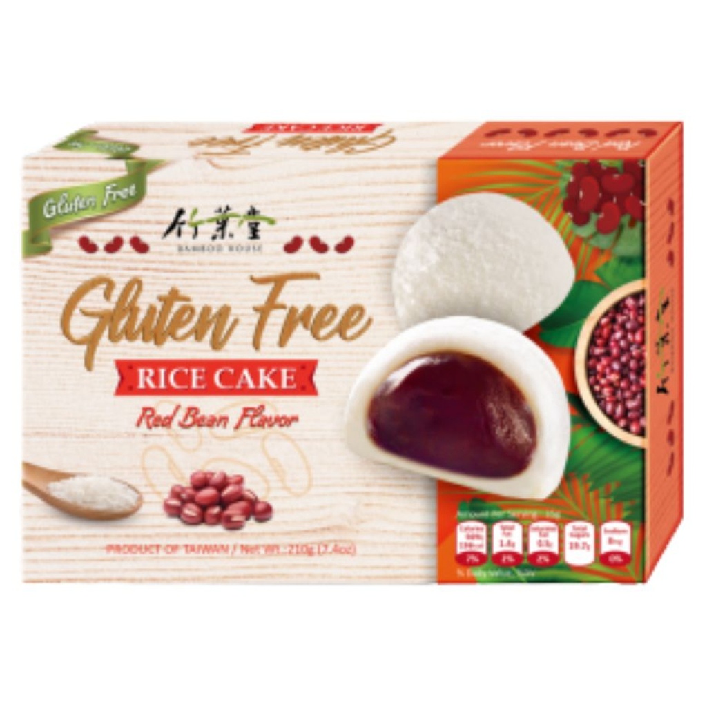 MOCHI SOJA ROJA SIN GLUTEN *BAMBOO HOUSE* 竹叶堂无麸质红豆麻糬 210g/24