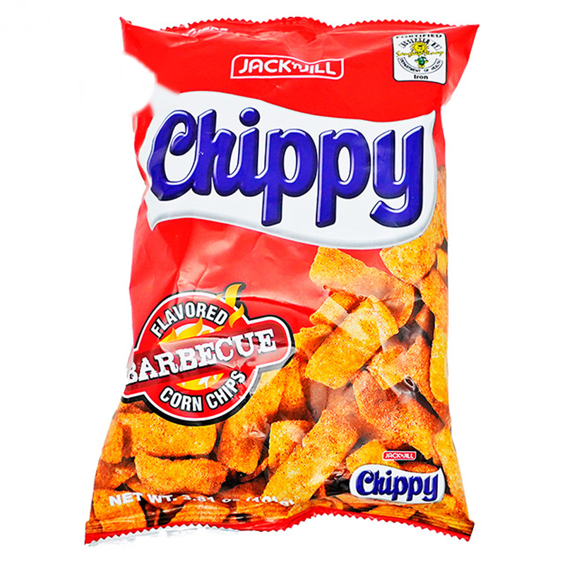 [501879/5C0276] CHIPS BBQ CHIPPY *JACK&JILL* 菲燒烤味薄片108G/50