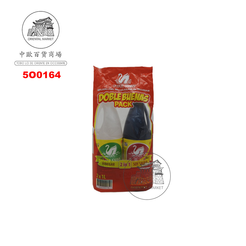 [502290/5O0164] PACK SALSA SOJA Y VINAGRE *SILVER SWAN* 银天鹅酱油与醋礼盒 2L/6