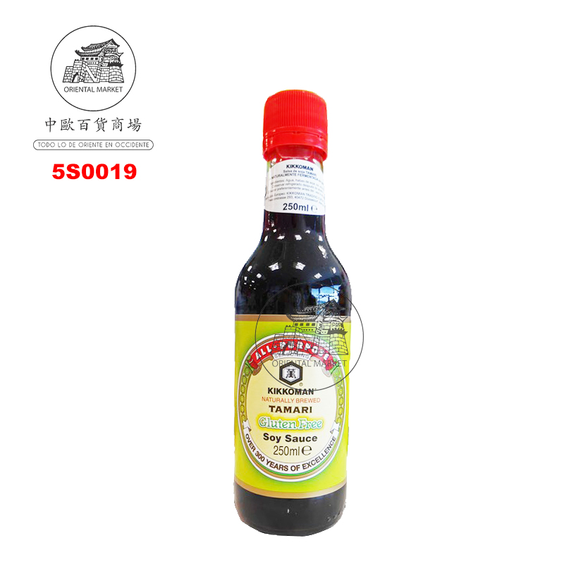 [502620/5S0019] SALSA SOJA SIN GLUTEN *KIKKOMAN* 日本万字无麸质酱油 250ml/6