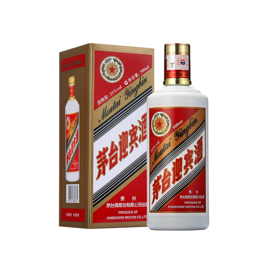 [501557/5A0368] AGUARDIENTE (53%) YINGBIN *MOUTAI* 茅台迎宾酒 500ml/6