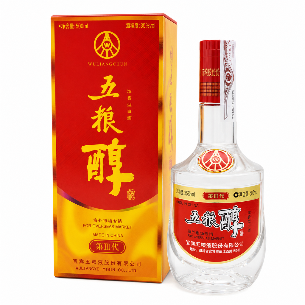 [501546/5A0118] AGUARDIENTE (35%) CHUN *WULIANG* 五粮液醇酒 500ml/6