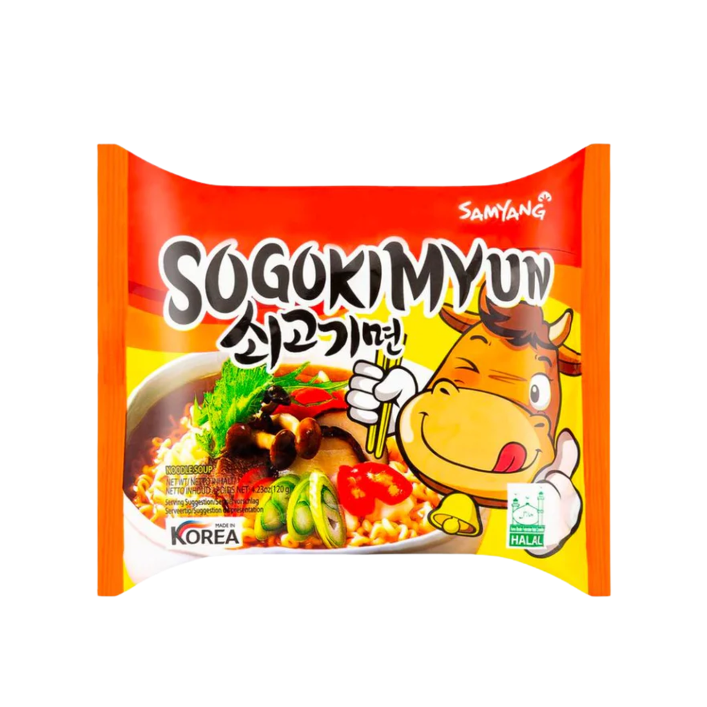 RAMEN BULDAK TERNERA *SAMYANG* 三养香辣浓牛肉面 120g/20