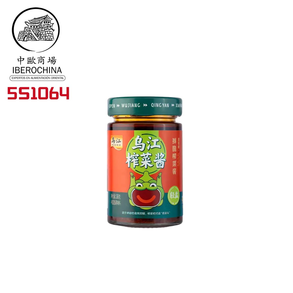 [502533/5S1064] SALSA MOSTAZA CONSER FRESCO CRUJIENTE *WUJIANG* 乌江榨菜酱 鲜脆188g/12