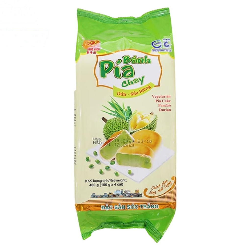 PASTEL DE JUDIA MUNGO Y DURIAN *XINHUANYUAN* 新华园 绿豆榴莲饼 400g/12