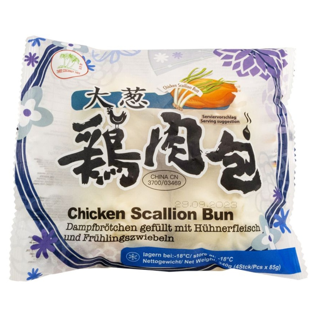 BAO POLLLO CON PUERRO *ASROPA* 鸡肉大葱包 85g/12u/4