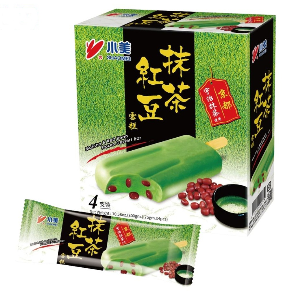 HELADO DE SOJA ROJA Y MATCHA *XIAOMEI* 小美抹茶红豆雪糕 75g/6