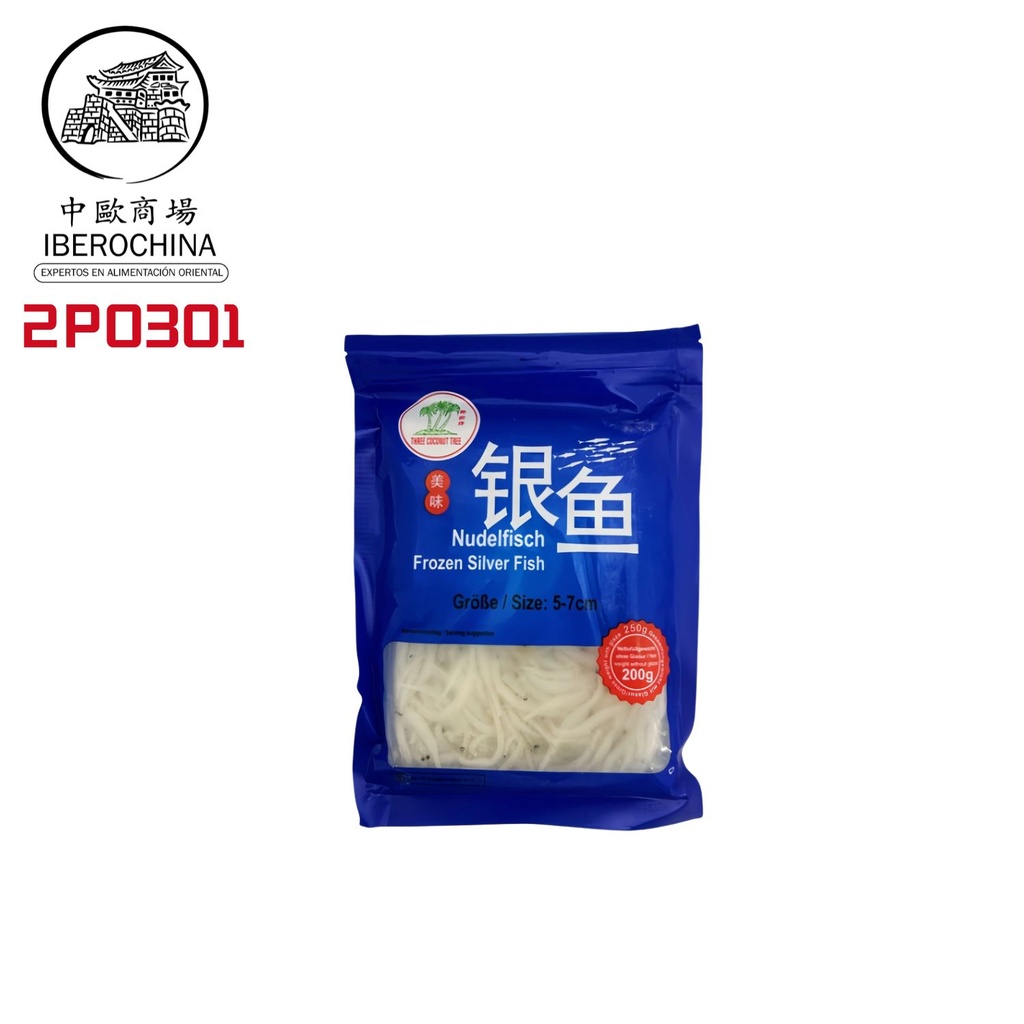 [200656/2P0301] PESCADO PLATEADO 5-7cm *ASROPA* 中国银鱼 5-7cm 250g/40