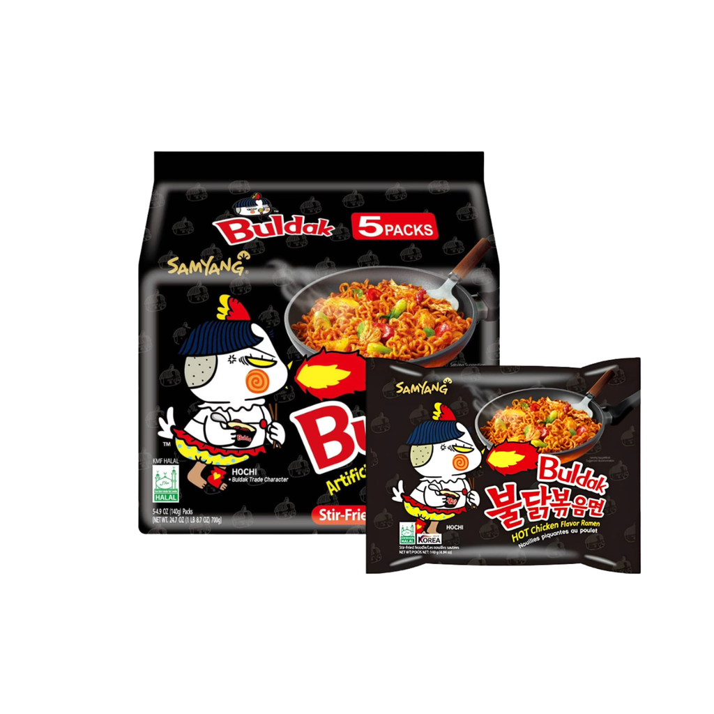 RAMEN BULDAK 5-PACK *SAMYANG* 三养火鸡面五连包 140g/5u/8